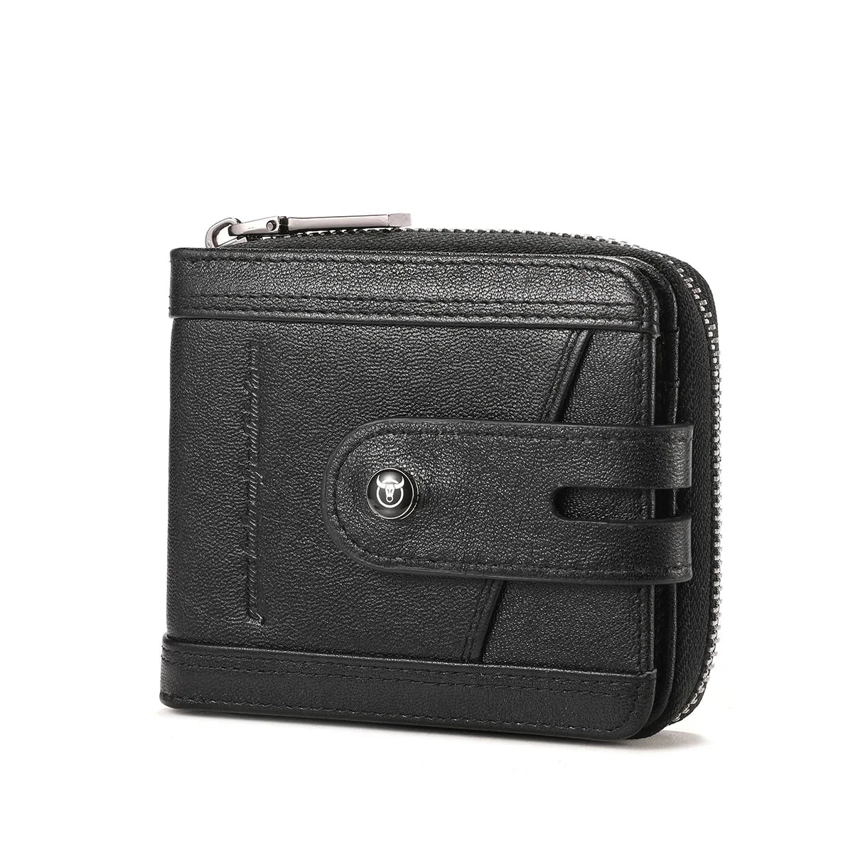 Herre Læder Bifold Pung med RFID-Blokering