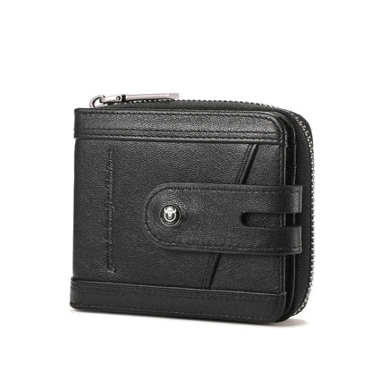 Herre Læder Bifold Pung med RFID-Blokering