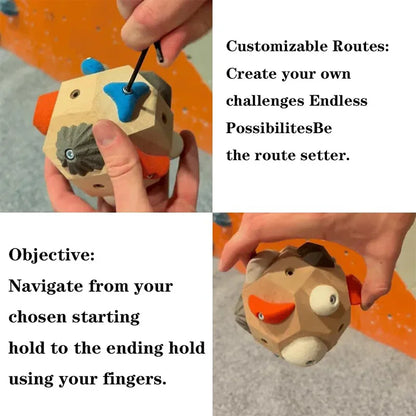 Håndlavede Boulder Klatregreb – Grebsstyrketræner