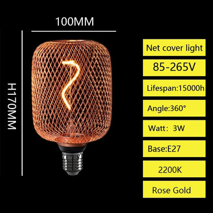 E27 LED-Pære med Metalburdæksel