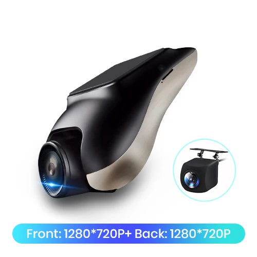 720P Mini Dashcam med ADAS og Bakkamera