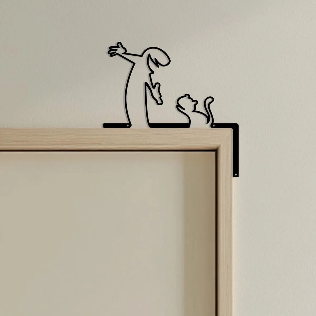 Metal Væg- og Dørdekorationsskilt