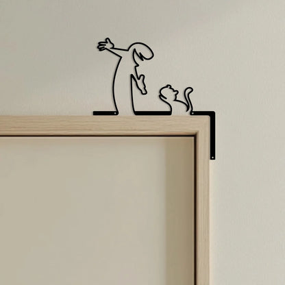 Metal Væg- og Dørdekorationsskilt