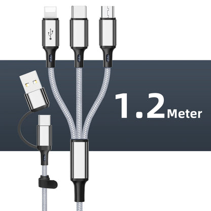 3-i-1 Hurtigopladningskabel 1,2 m