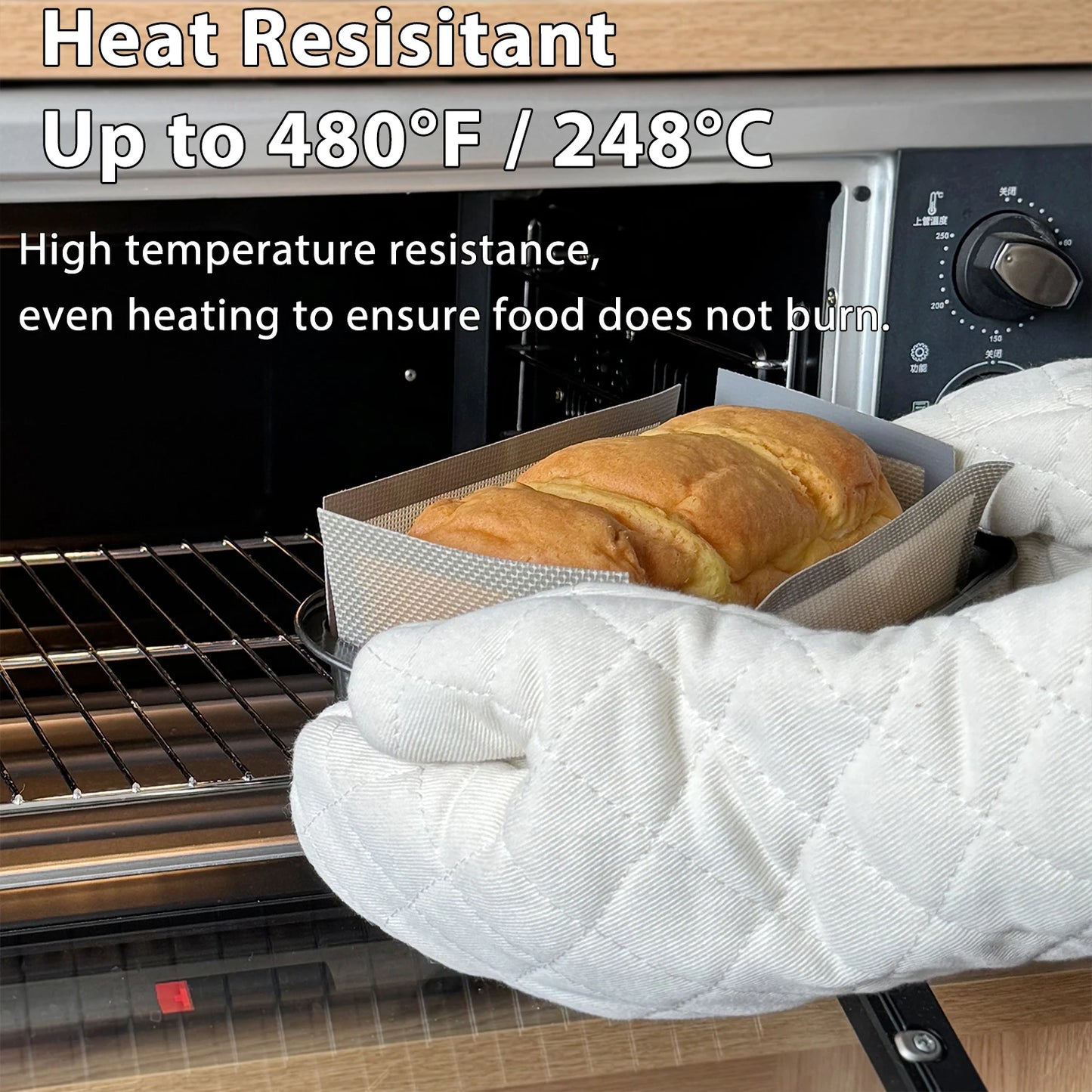 Genanvendelig Silikone Brødformsmåtte – Nonstick & Varmebestandig