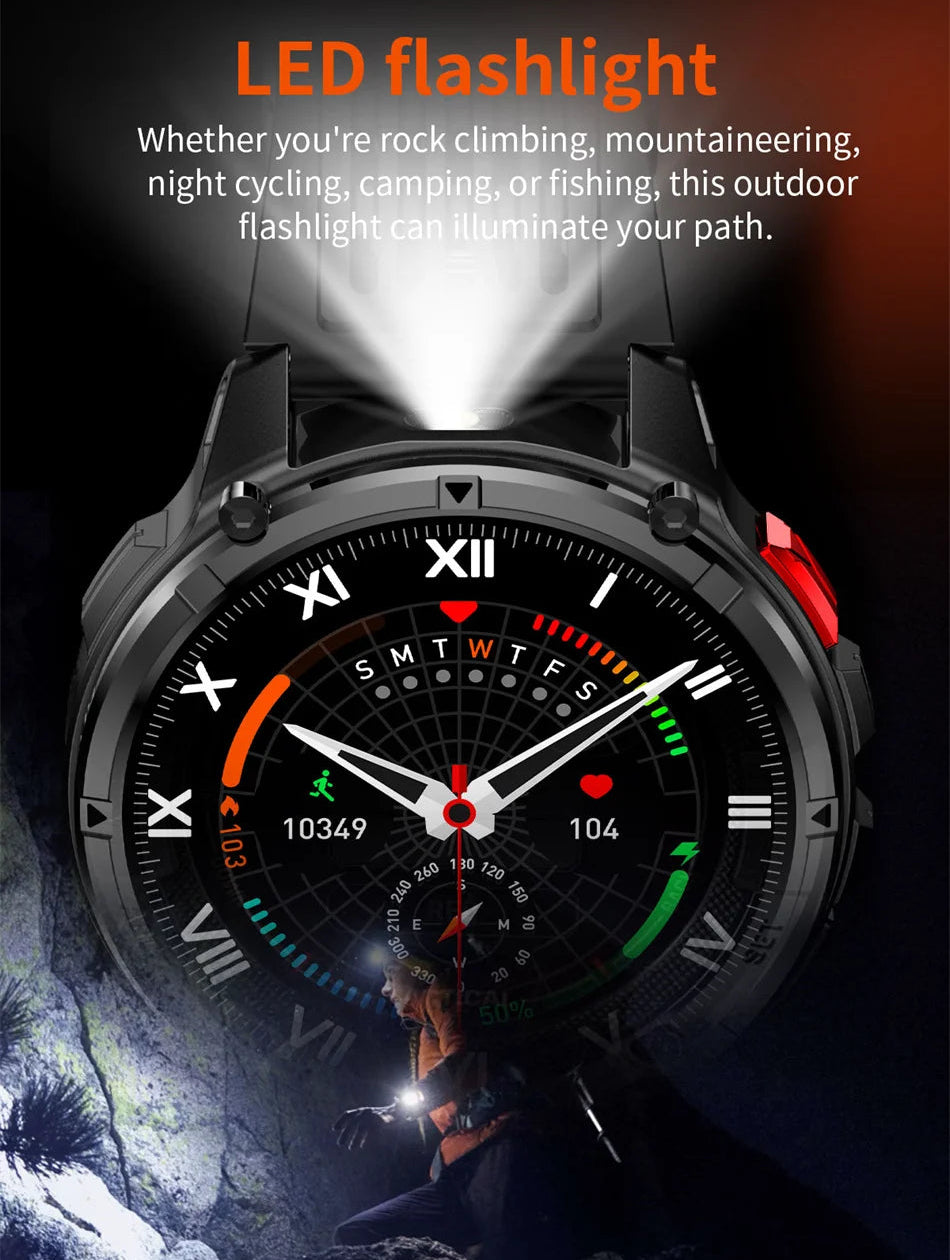 GPS-Smartwatch med Kompas og Sportssporing