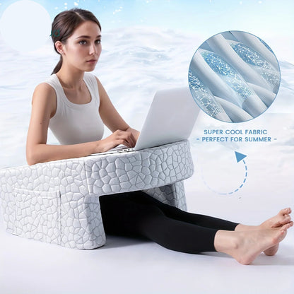Stor Læsepude i Memory Foam med Armstøtte