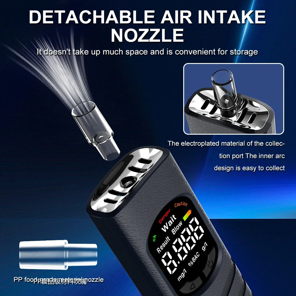 Professionel Digital Alkoholmåler med LCD Display