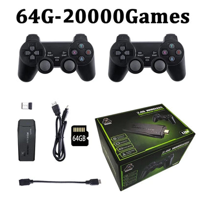 4K Retrospilkonsol med 20.000 Spil og 2 Controllere