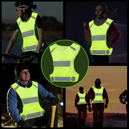 Højsynlig og Justerbar Refleks Sportsvest