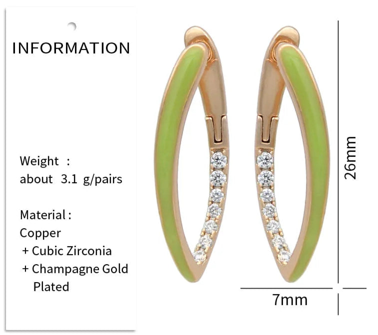 Emaljeøreringe til Kvinder
