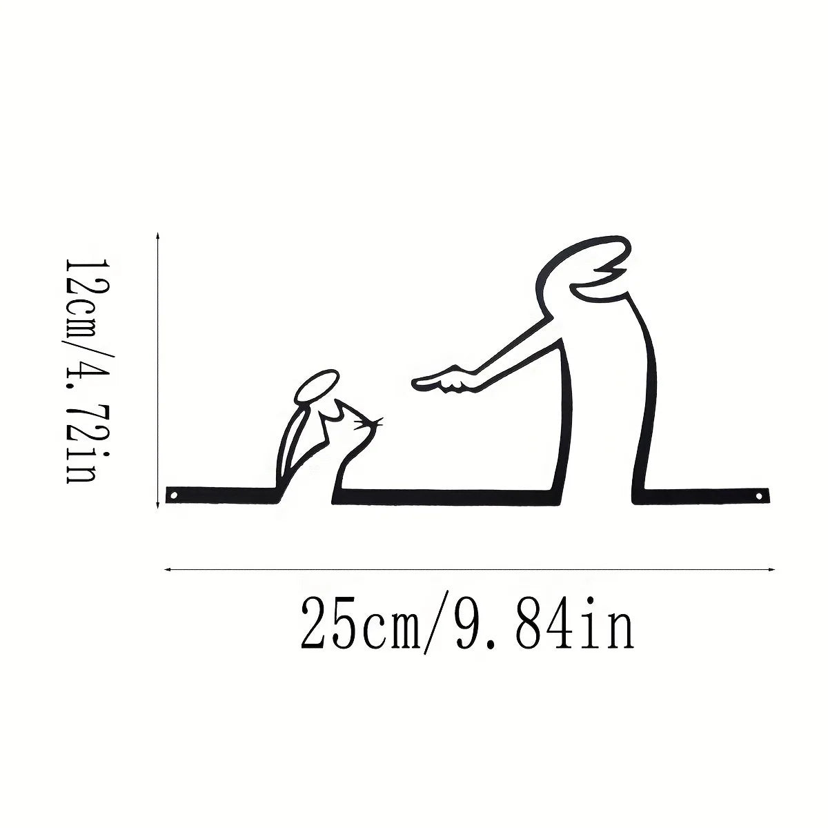 Metal Væg- og Dørdekorationsskilt