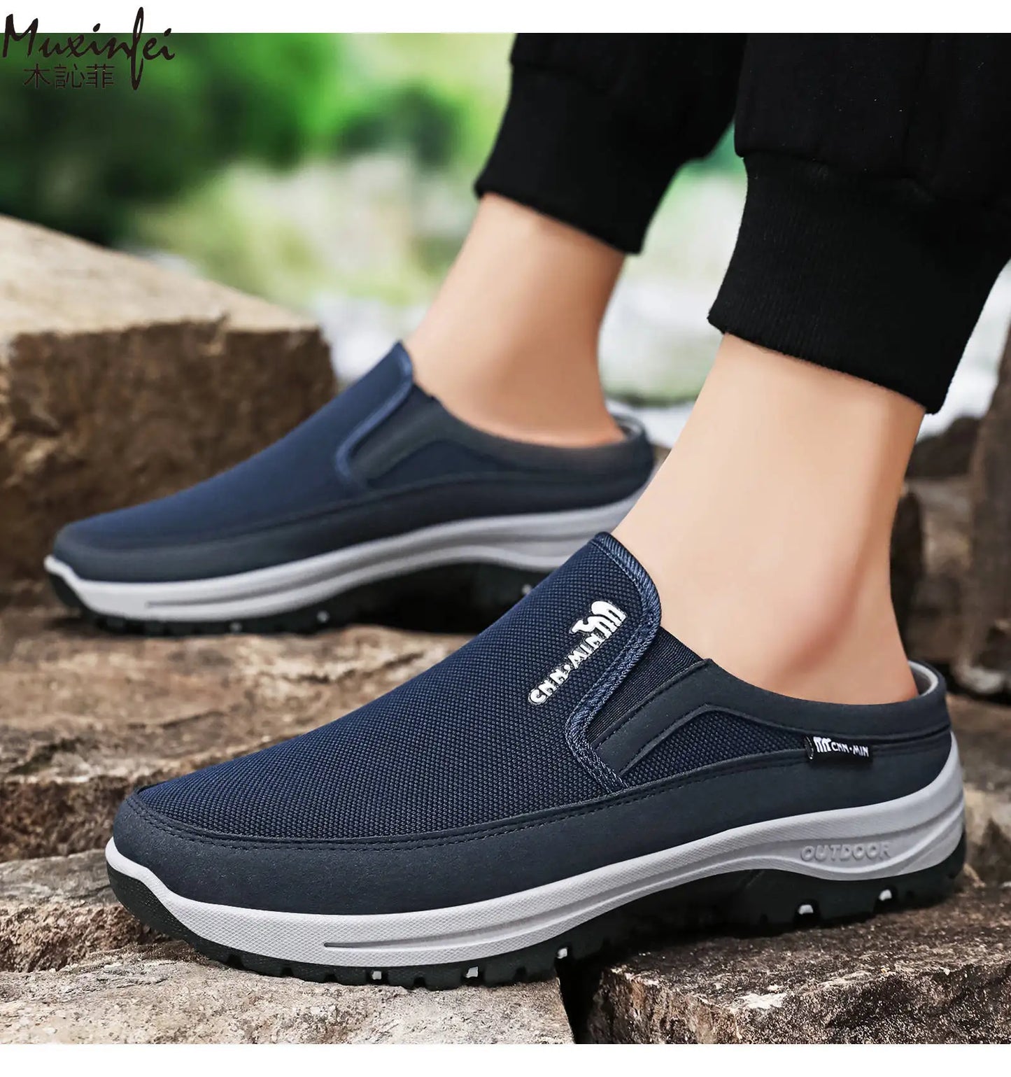 Åndbare Slip-On Sko til Herrer