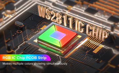 FCOB RGB LED Strip Lys