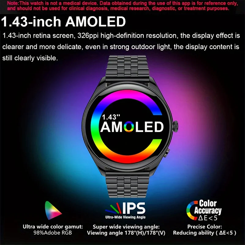 Ultratynd Smartwatch med Bluetooth-opkald