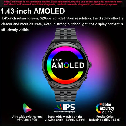 Ultratynd Smartwatch med Bluetooth-opkald