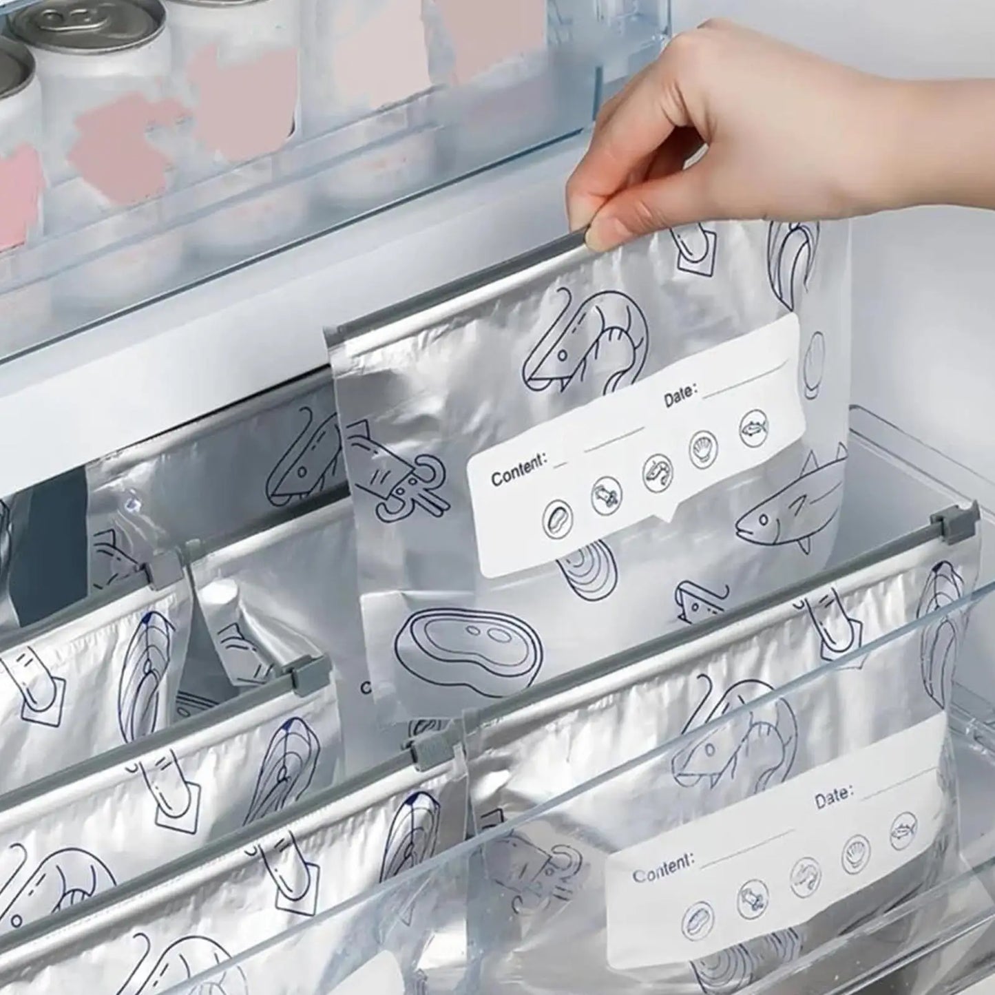 Genlukkelige Madopbevaringsposer i Aluminiumsfolie 30 stk sæt