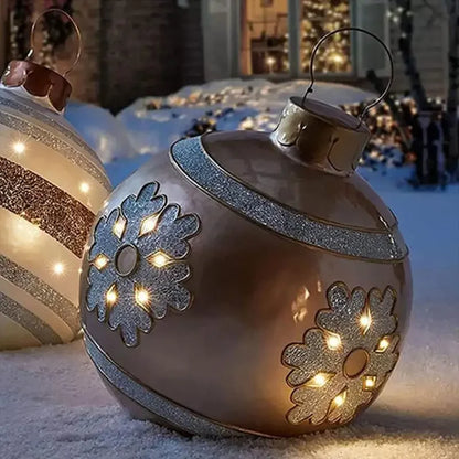 60 cm Oppustelig Julekugle til Dekoration