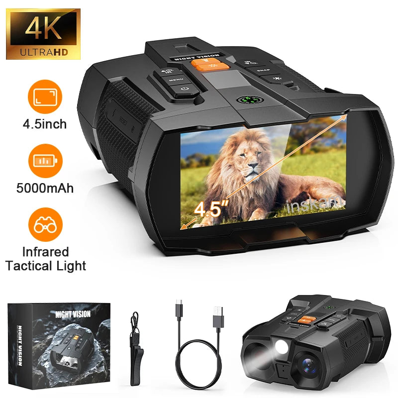 4K Nattesynskikkert med 4,5" Skærm