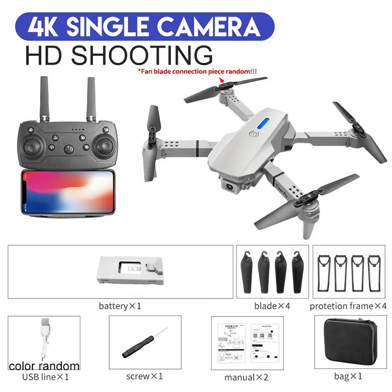 4K Kamera Foldbar RC Drone