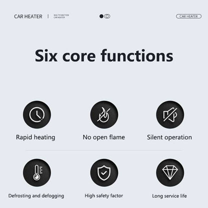 200W 12V Bilvarmer Ventilator Vinduesafdugning