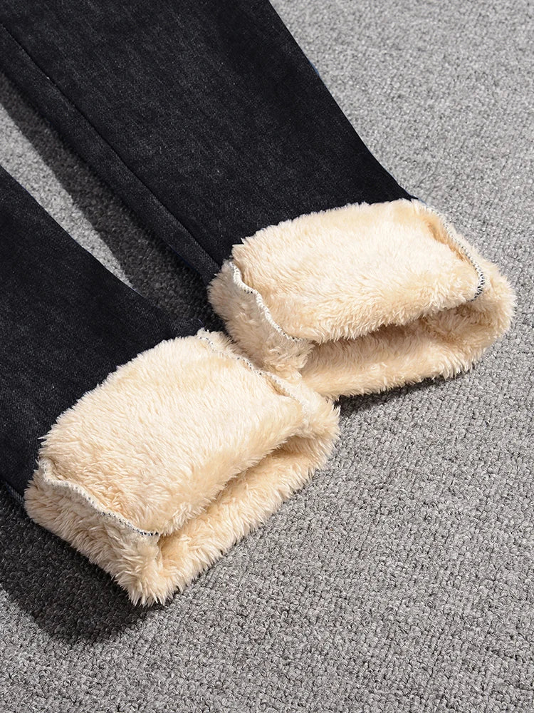 Vinterjeans til Kvinder med Varmt Foer