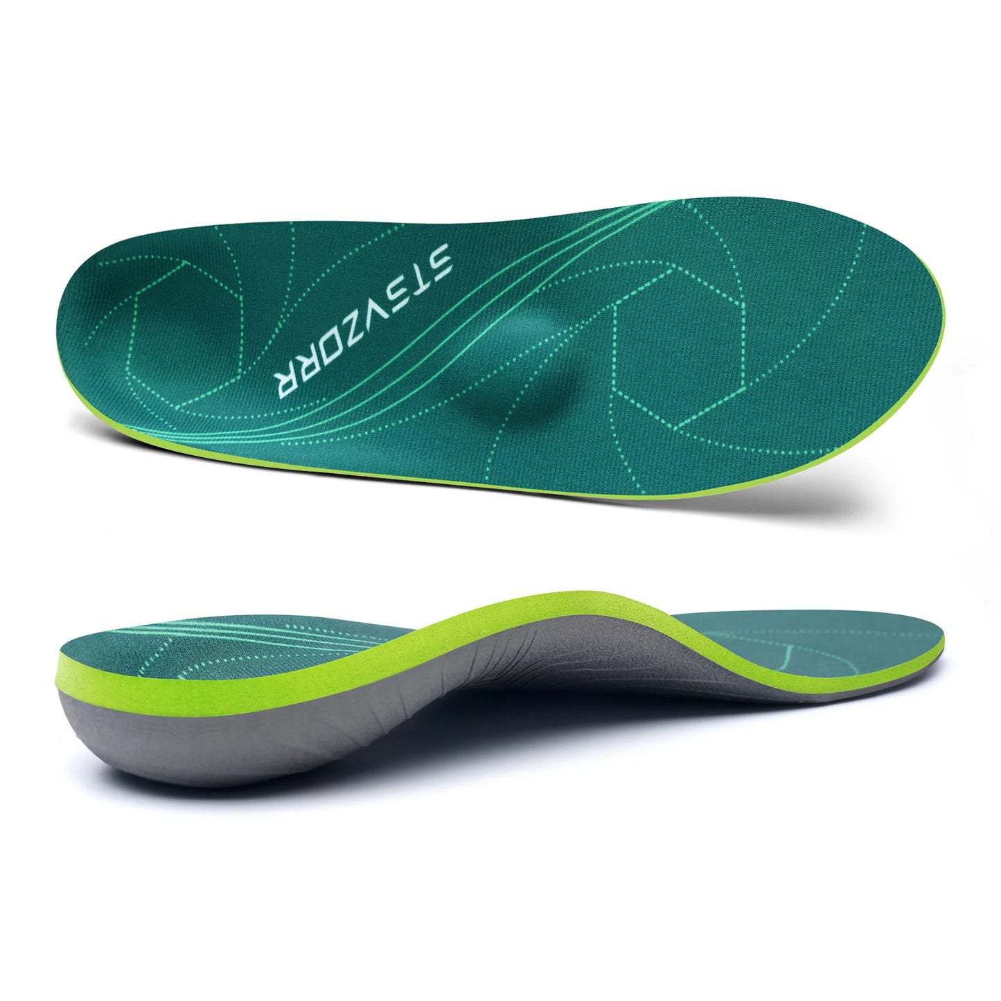 Ortopædiske Indlægssåler med Pladefodsstøtte mod Hælspore