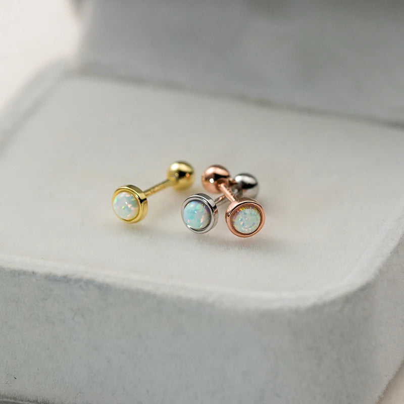 Sterlingsølv Opal Ørestikker til Kvinder