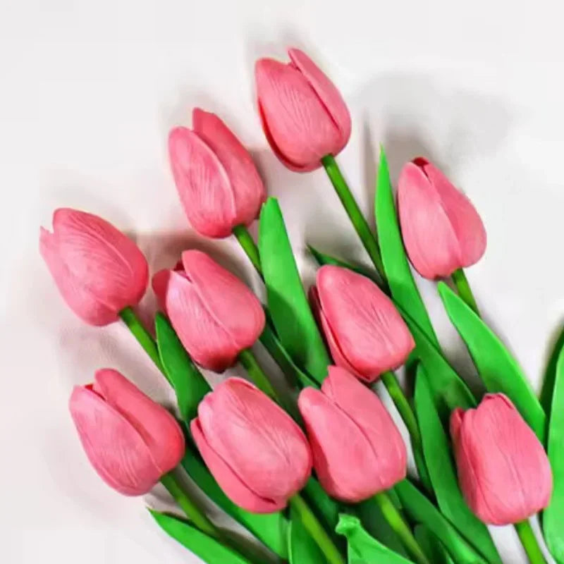 5 stk. Kunstige Tulipanblomster til Hjemmeindretning