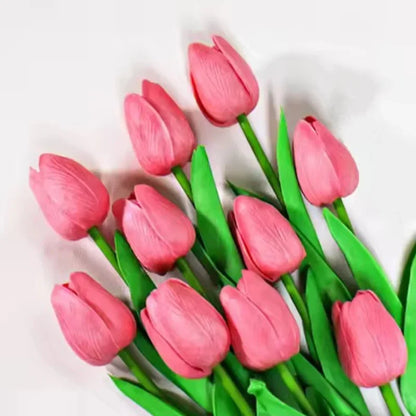 5 stk. Kunstige Tulipanblomster til Hjemmeindretning
