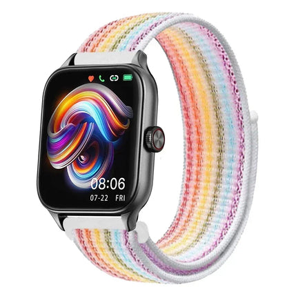 Nylonløkke Urrem til Amazfit, Samsung, Huawei, Xiaomi, Garmin
