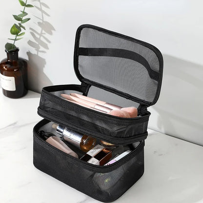 Gennemsigtig Mesh Makeup Organizer