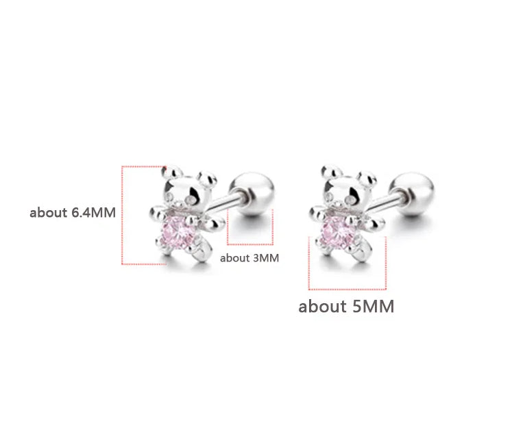 Sterlingsølv Bjørne Ørestikker til Kvinder