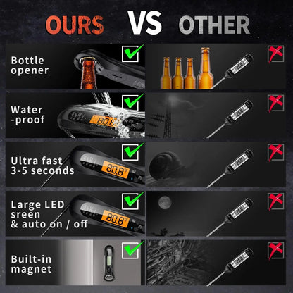 Digitalt Stegetermometer med Lynaflæsning