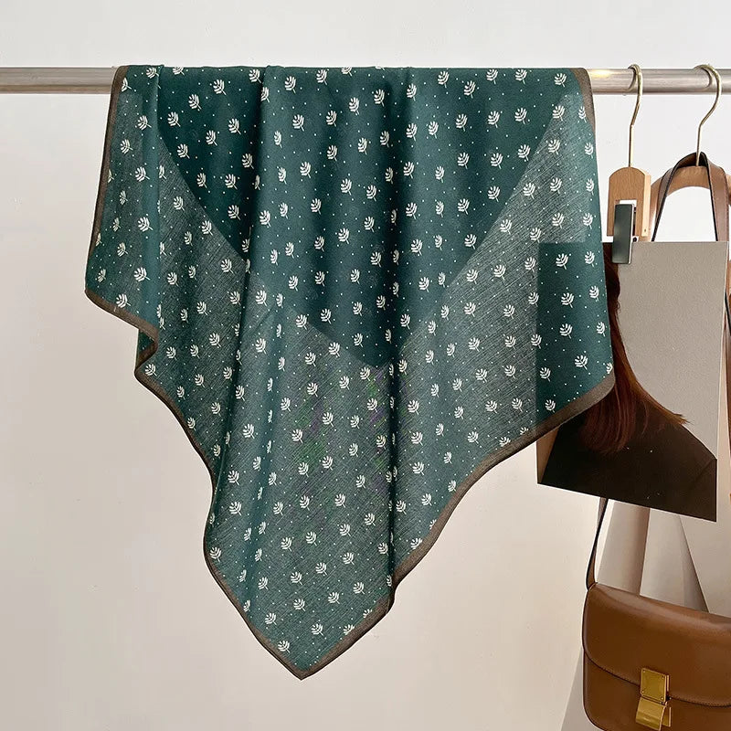 Printet Firkantet Tørklæde til Kvinder