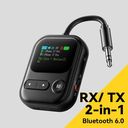 Bluetooth 6.0 Lydsender og Modtager med Mikrofon