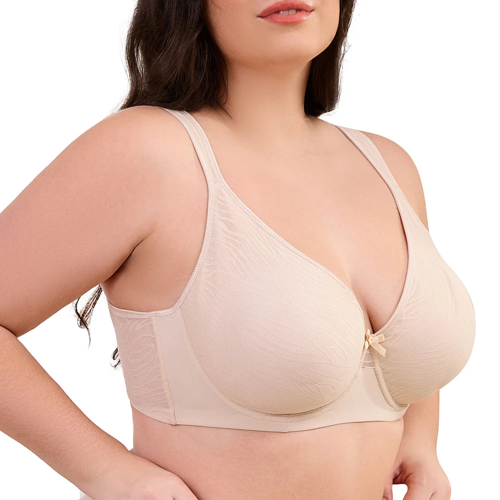 Plus Size Uforet Blonde BH med Støtte