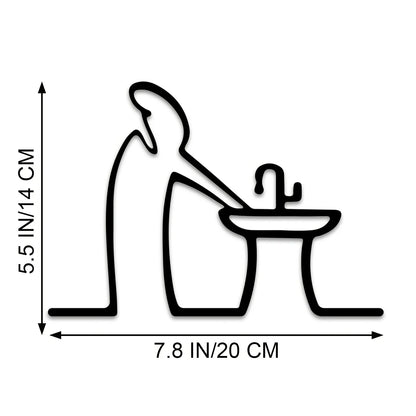 Metal Væg- og Dørdekorationsskilt