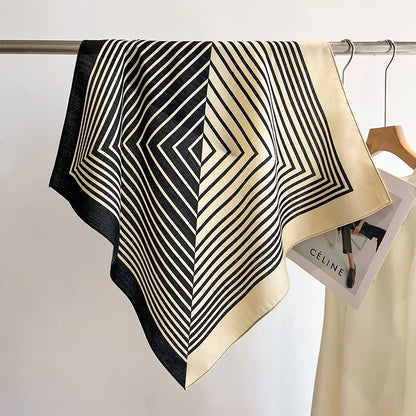 Printet Firkantet Tørklæde til Kvinder