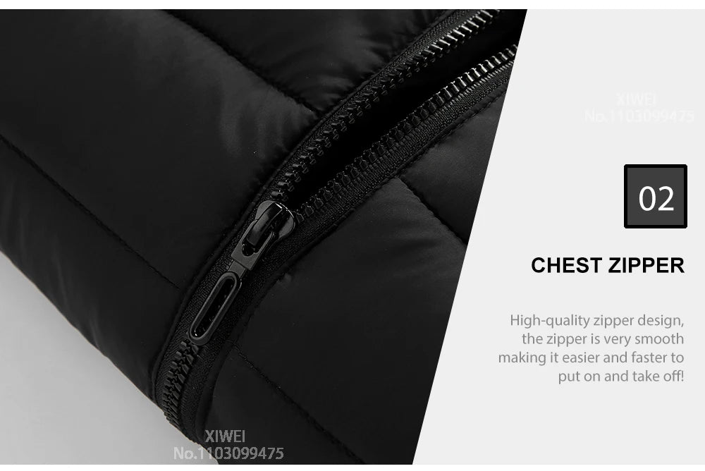 Varm Vinter Elektrisk Opvarmet Jakke - Vælg mellem 9 eller 12 opvarmede områder