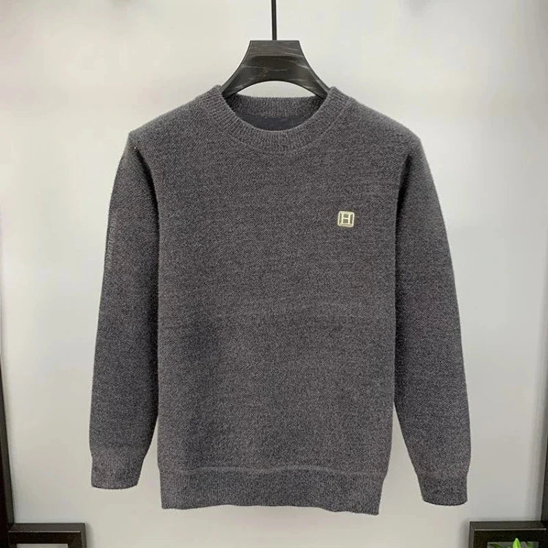 Varm Fleece Sweater Pullover til Mænd