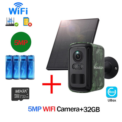5MP 4G- og WiFi Vildtkamera med Solpanel