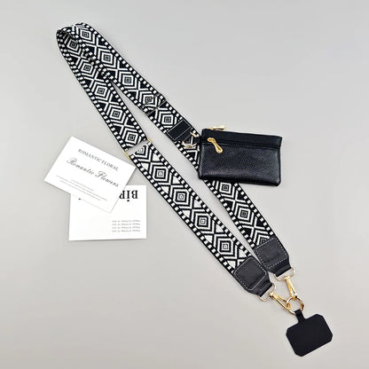 Justerbar Crossbody-Telefonrem med Pung