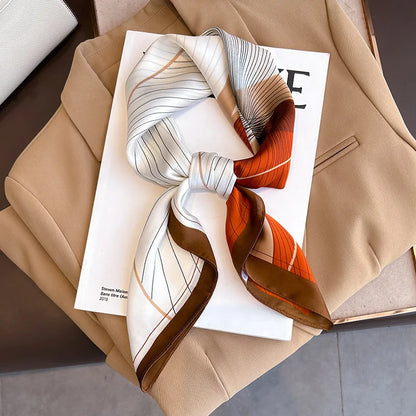 Luksus Trykt Silketørklæde til Kvinder