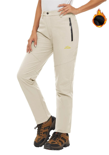 Dame Varm Vandtæt Fleece Vinterbukser