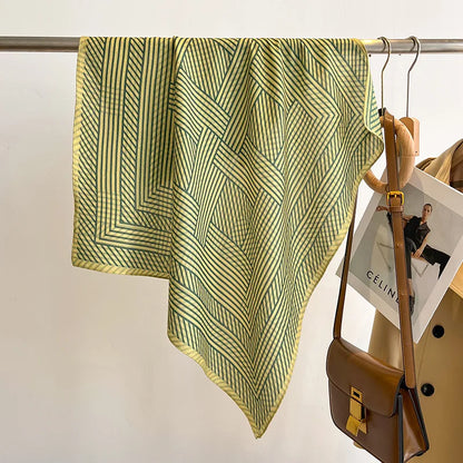 Printet Firkantet Tørklæde til Kvinder