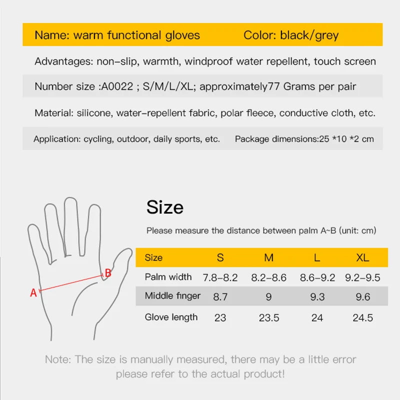 Varme Handsker med Touchskærm