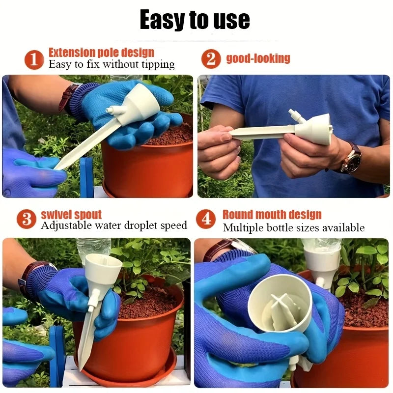 Automatisk Drypvandingssystem til Planter – Kompatibel med Flasker