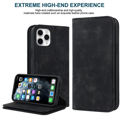 Magnetisk Læder Pung Cover til iPhone