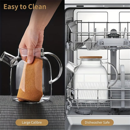 Varmebestandig Glastekande til Te og Juice